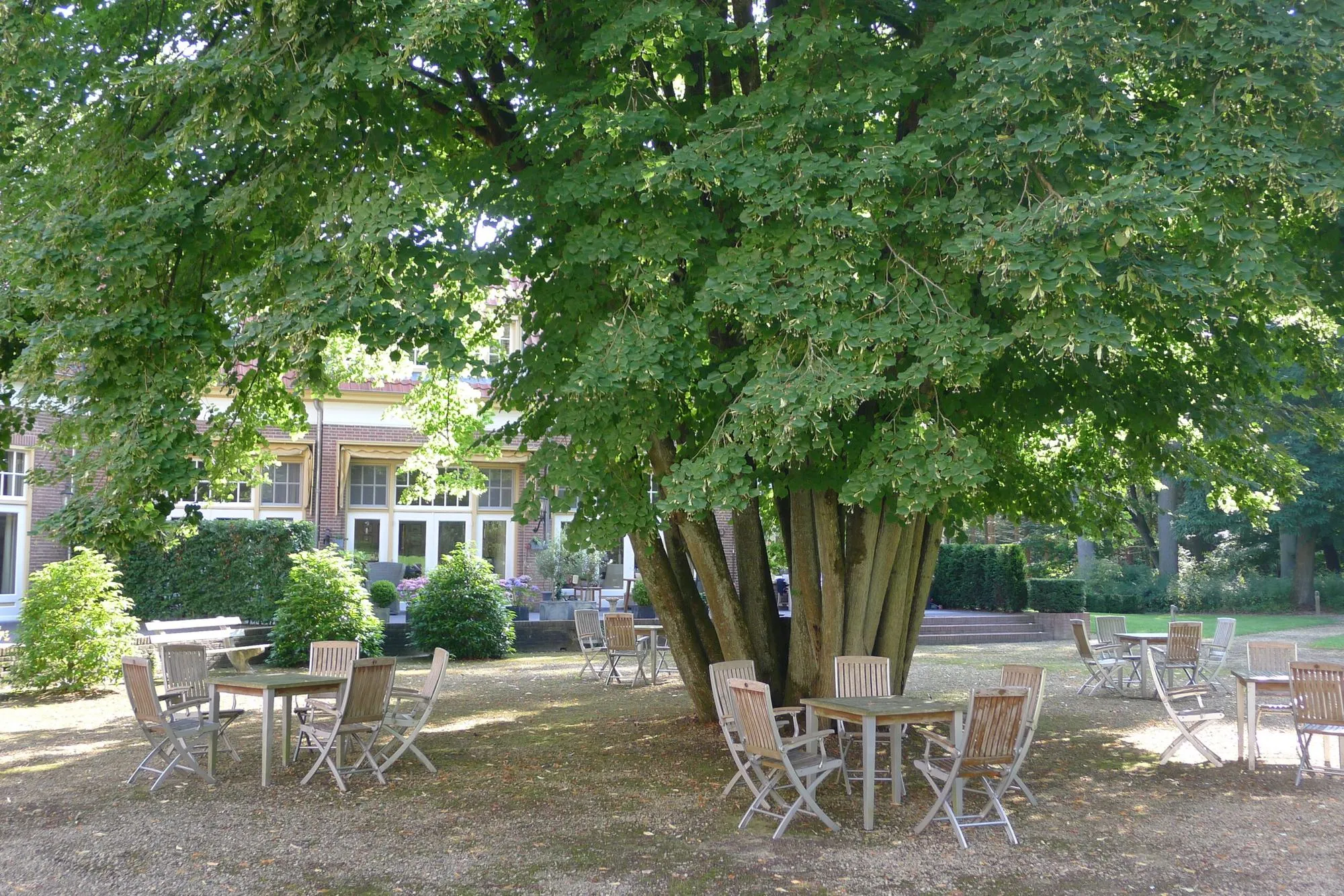 Publieke tuin met duurzame beplanting en uitnodigend ontwerp