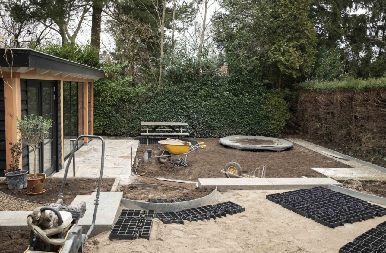 tuin in aanleg